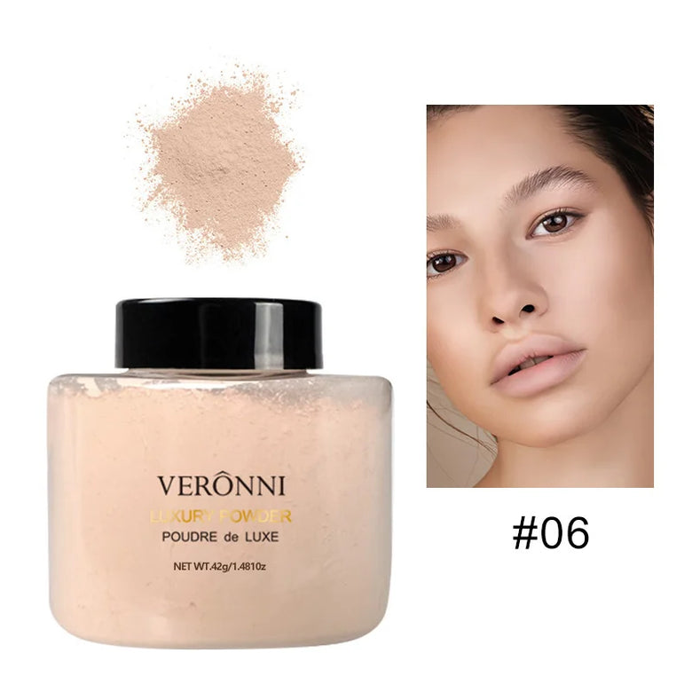 6 Colors Banana Luxury Powder for Women Face Foundation Banana Powder Bottles Loose Powder Authentic Oil-Control Beauty Make Up