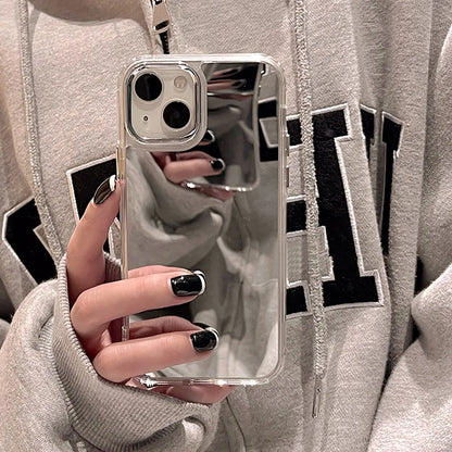 Luxury Make UP Mirror Case For Iphone 11 Case Iphone 13 14 15 16 Pro Max Plus 12 16Promax 13promax 15promax Silicon Phone Funda