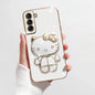 Sanrio Hello Kitty Rotatable Folding Stand with Cosmetic Mirror, Make-up Artifact for Going Out, Welfare for Lazy People