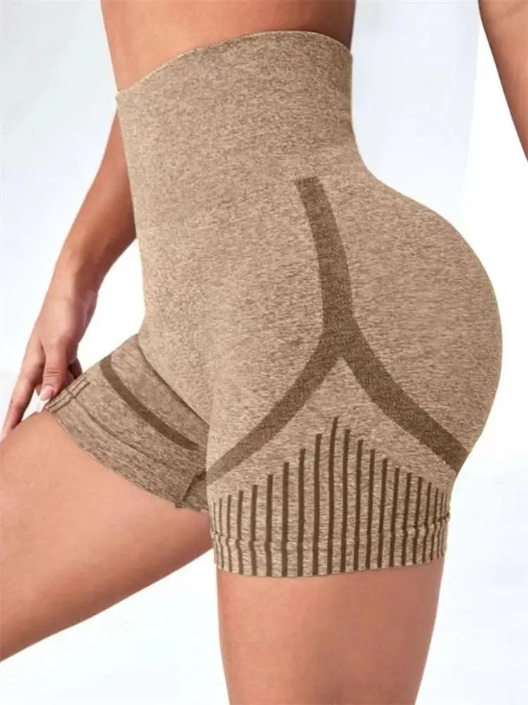 Women's Yoga Shorts High Waist Workout Shorts Fitness Yoga Lift Butt Fitness Ladies Yoga Gym Running Short Pants Sportswear